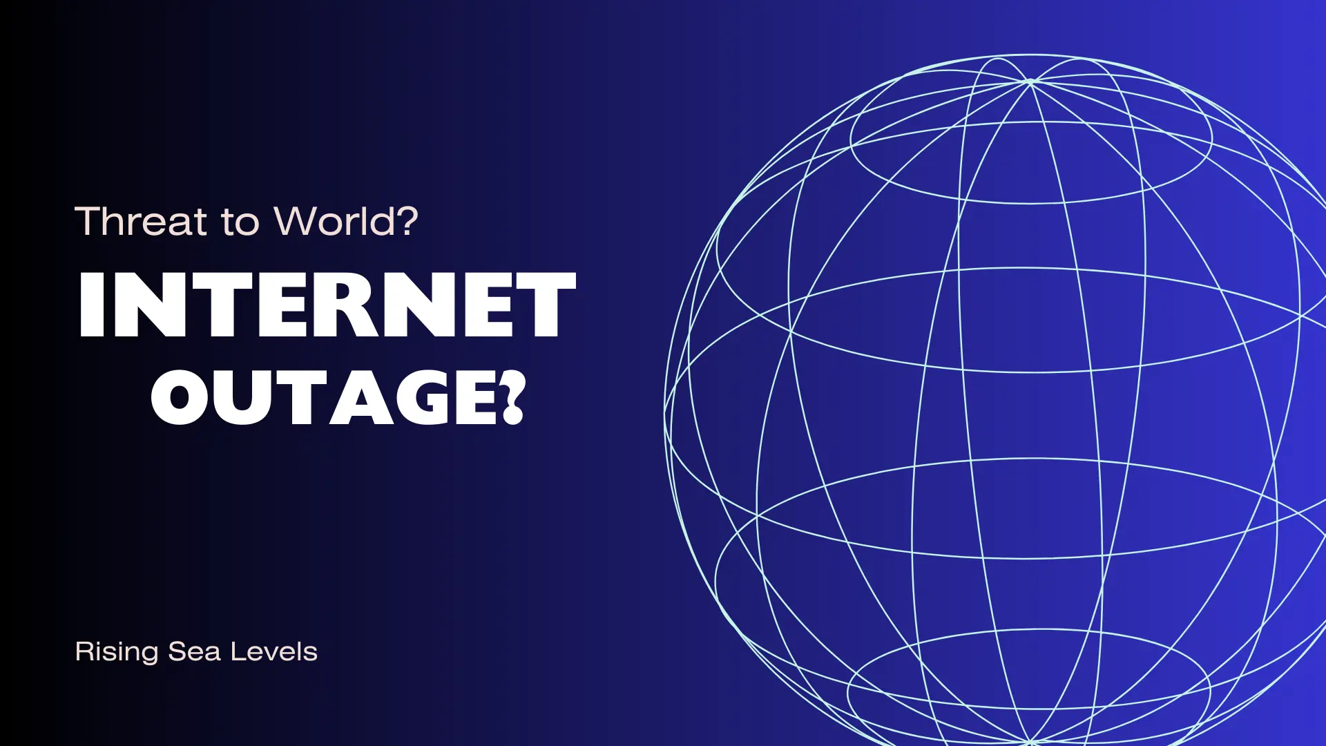 Rising sea levels is real threat to internet and data centers?